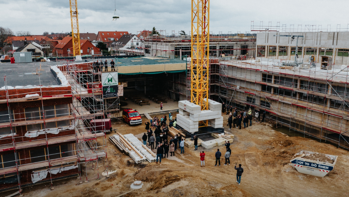„Richtfest“ Grundschule Harenberg